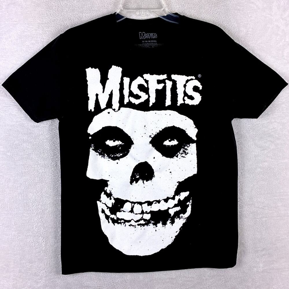 Misfits Tshirt Mens M Black Crimson Skull Punk Rock Hardcore Band Tee Danzig 80s